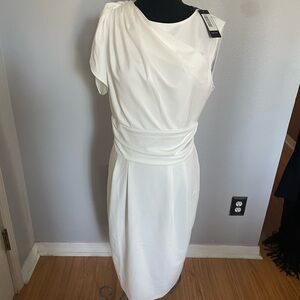 Vfemage White One Shoulder Dress size XL